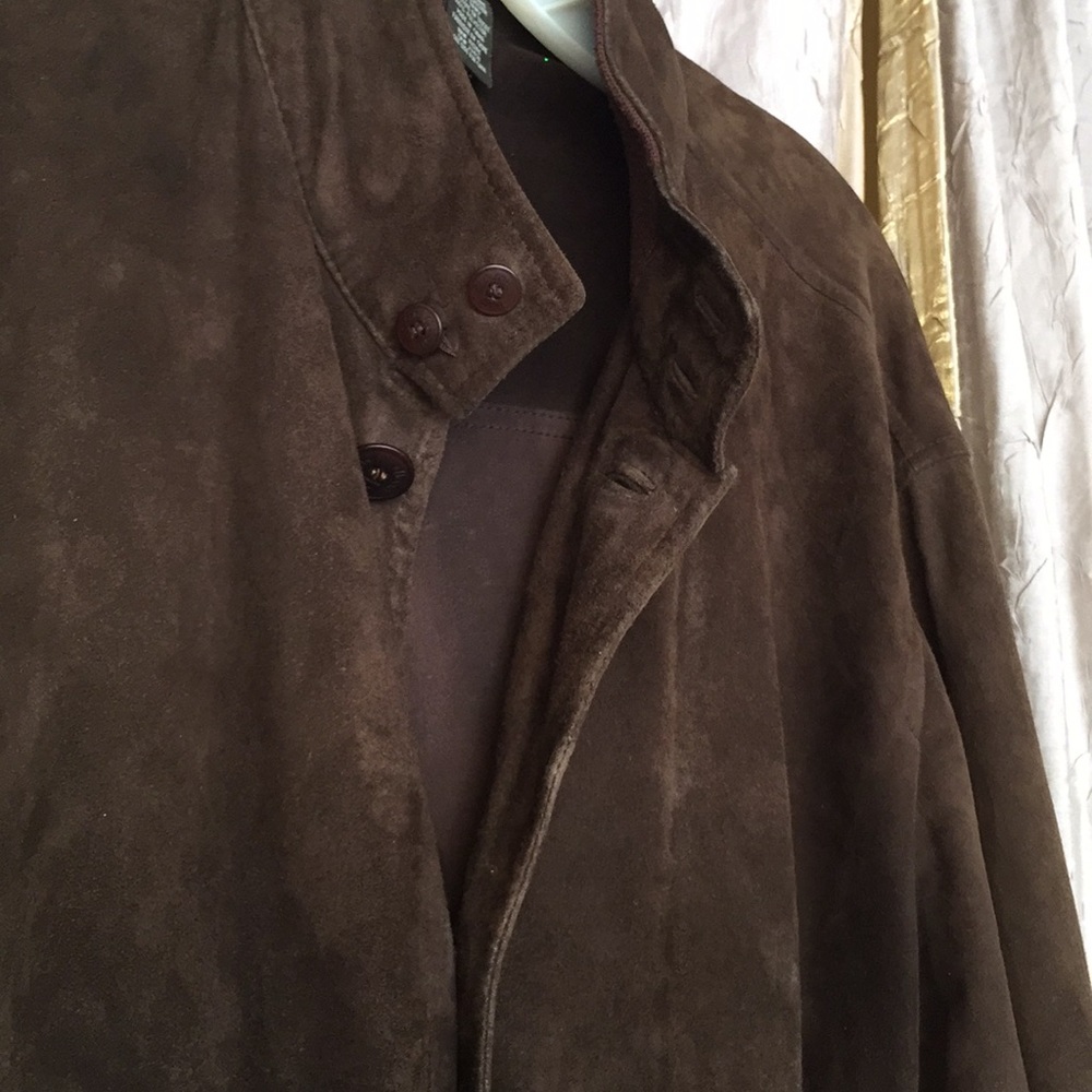 Vintage Dark brown suede coat